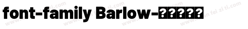 font-family Barlow字体转换